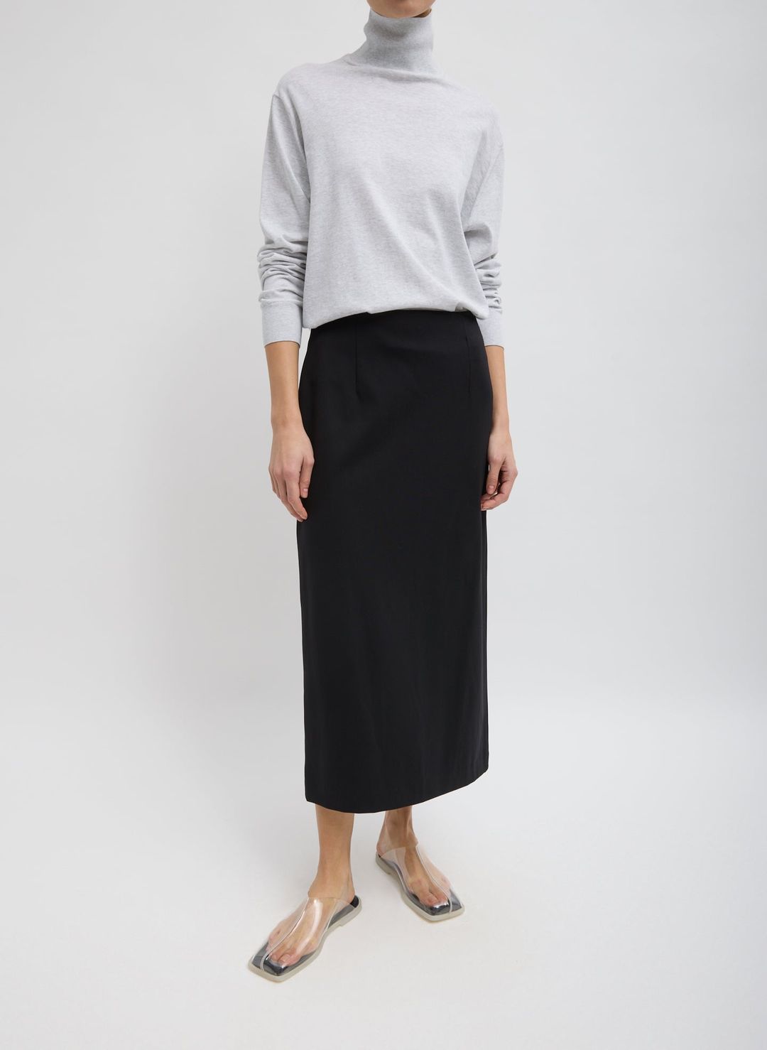 Compact Ultra Stretch Knit Pencil Skirt #6