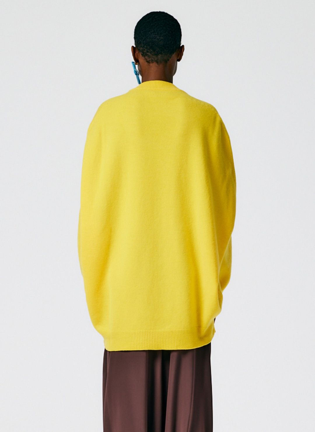 Airy Extrafine Wool Circular Origami Pullover #4