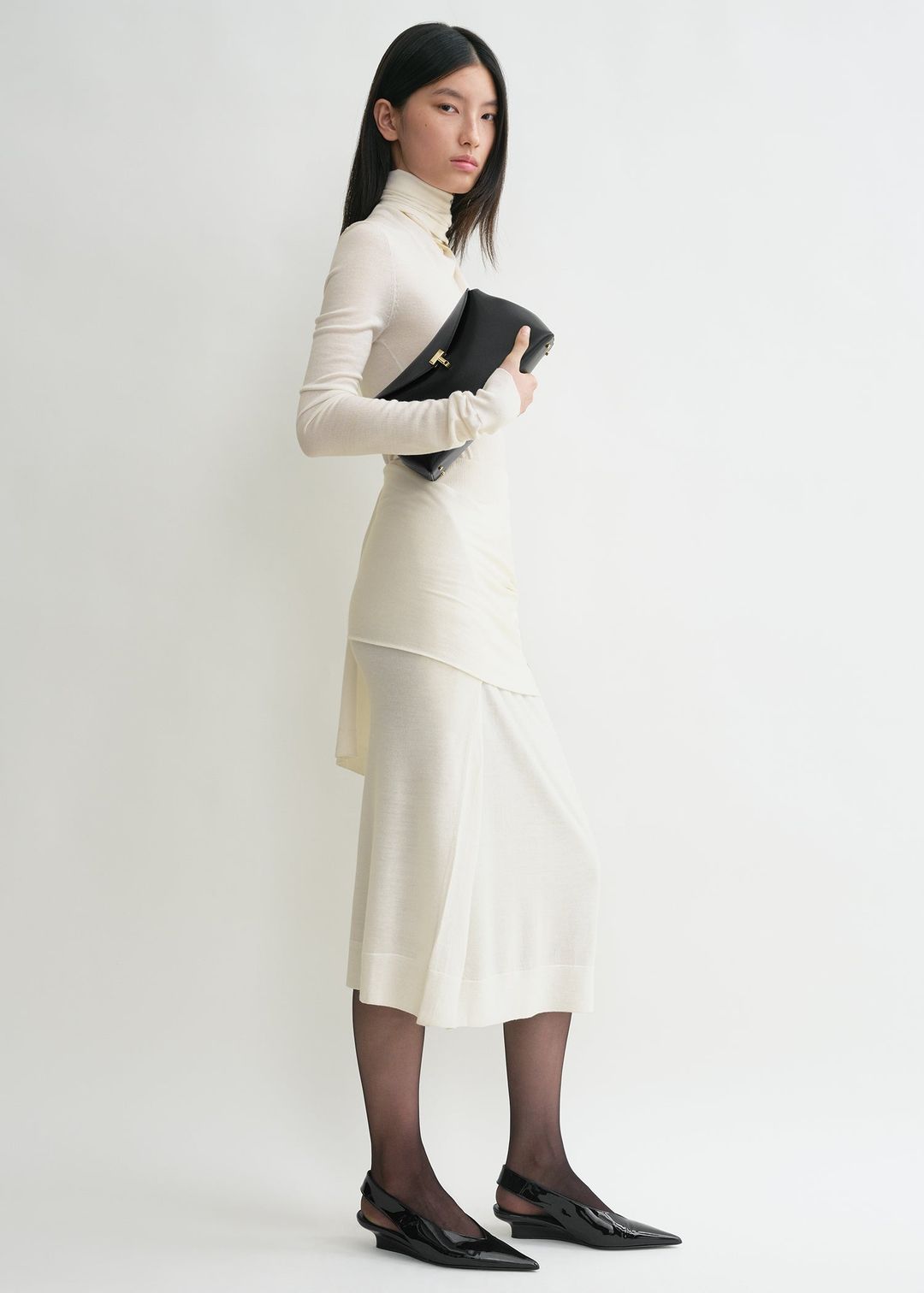 T-Lock leather clutch black #4