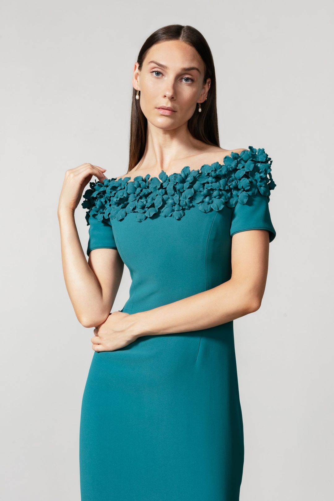 Off Shoulder Blanche Rose Gown #3