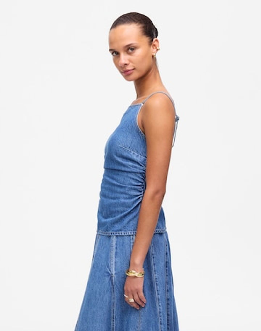 ruched squareneck tank #3