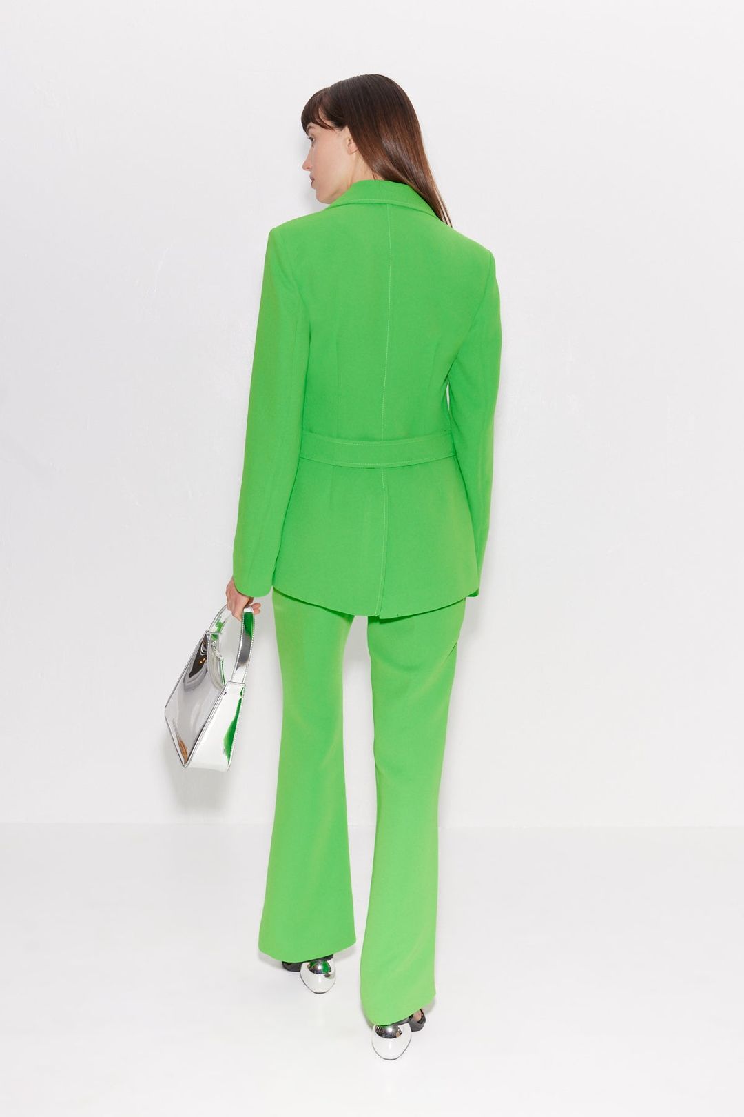 Zypresse Crepe Pants in Gummy Green #4