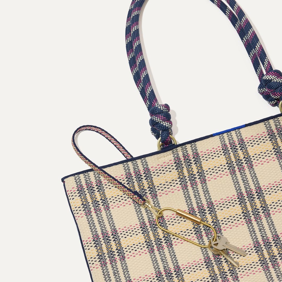 The Lightweight Tote - Spring Plaid #8