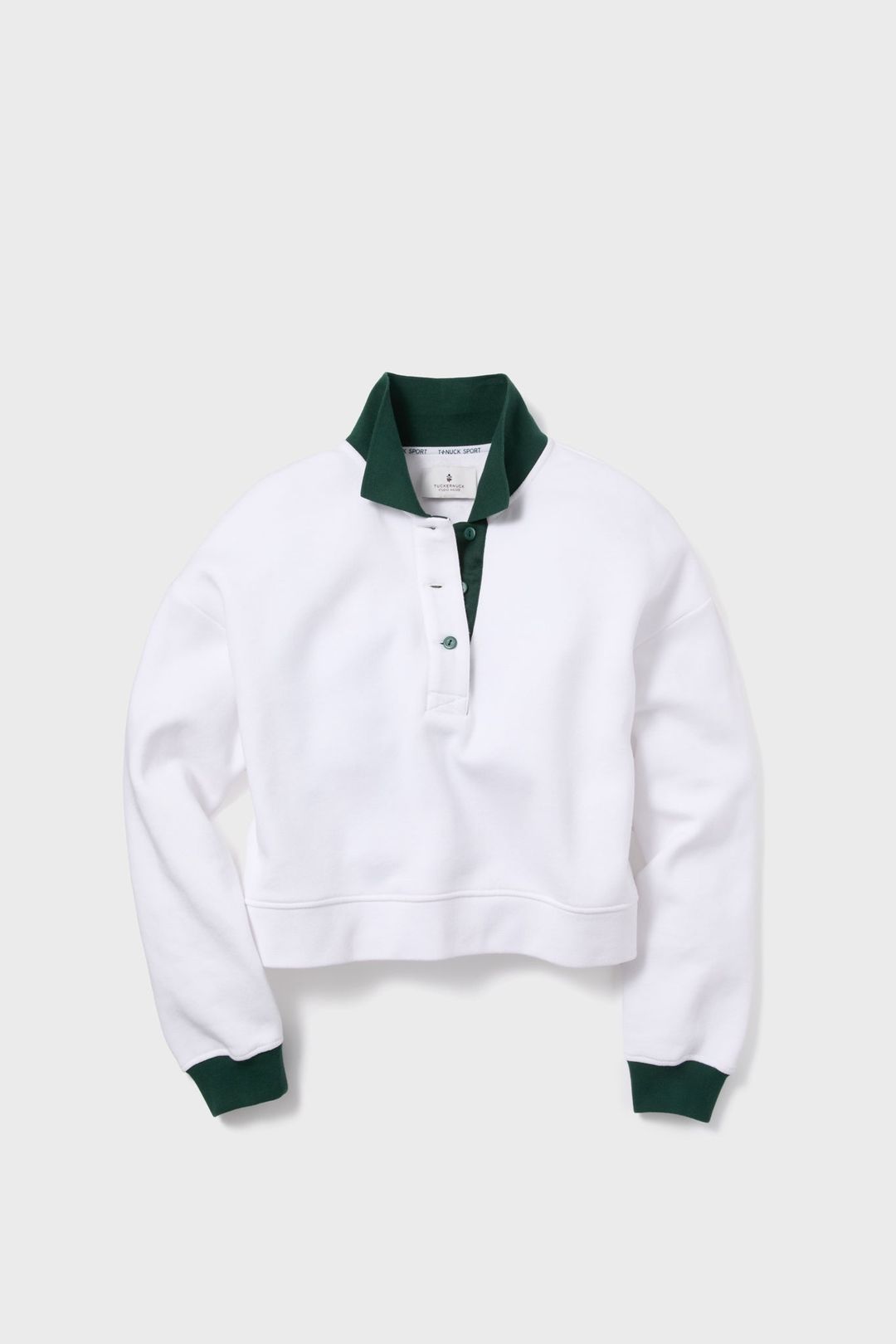White Miles Collared Pullover #8