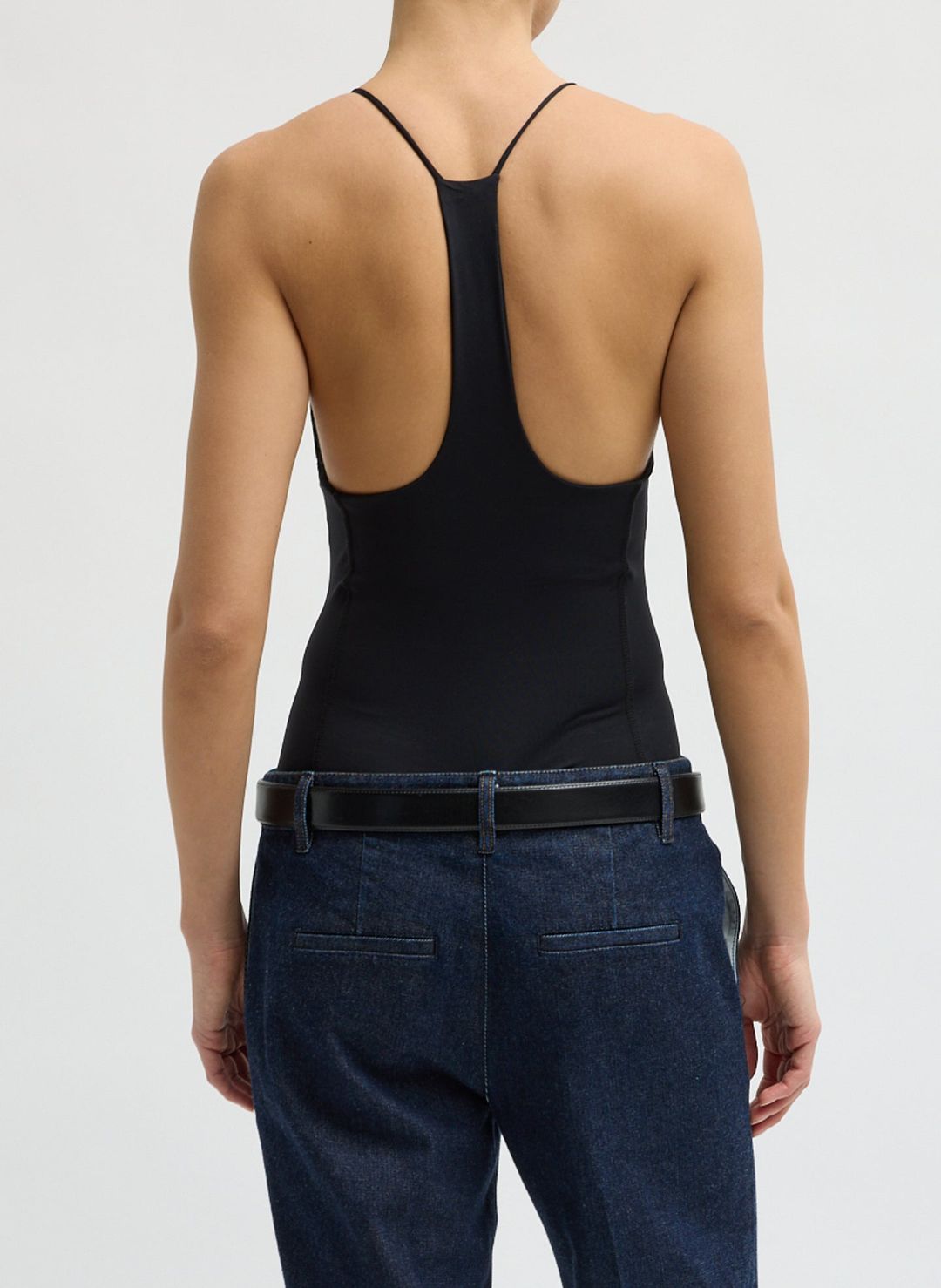Stretch Light Weight Tech Knit Racerback Bodysuit #3