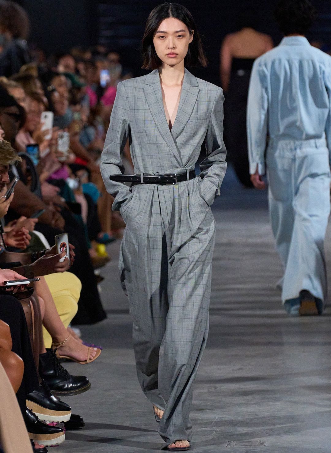 Menswear Suiting Asymmetrical Pleat Stella Pant