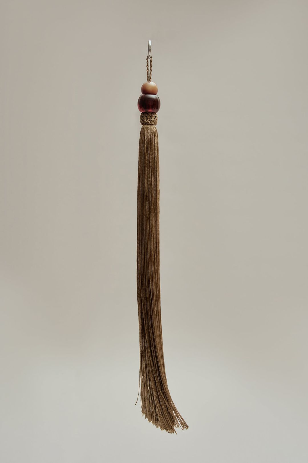 Large Cadenza Tassel in Leather and Acrylic #3