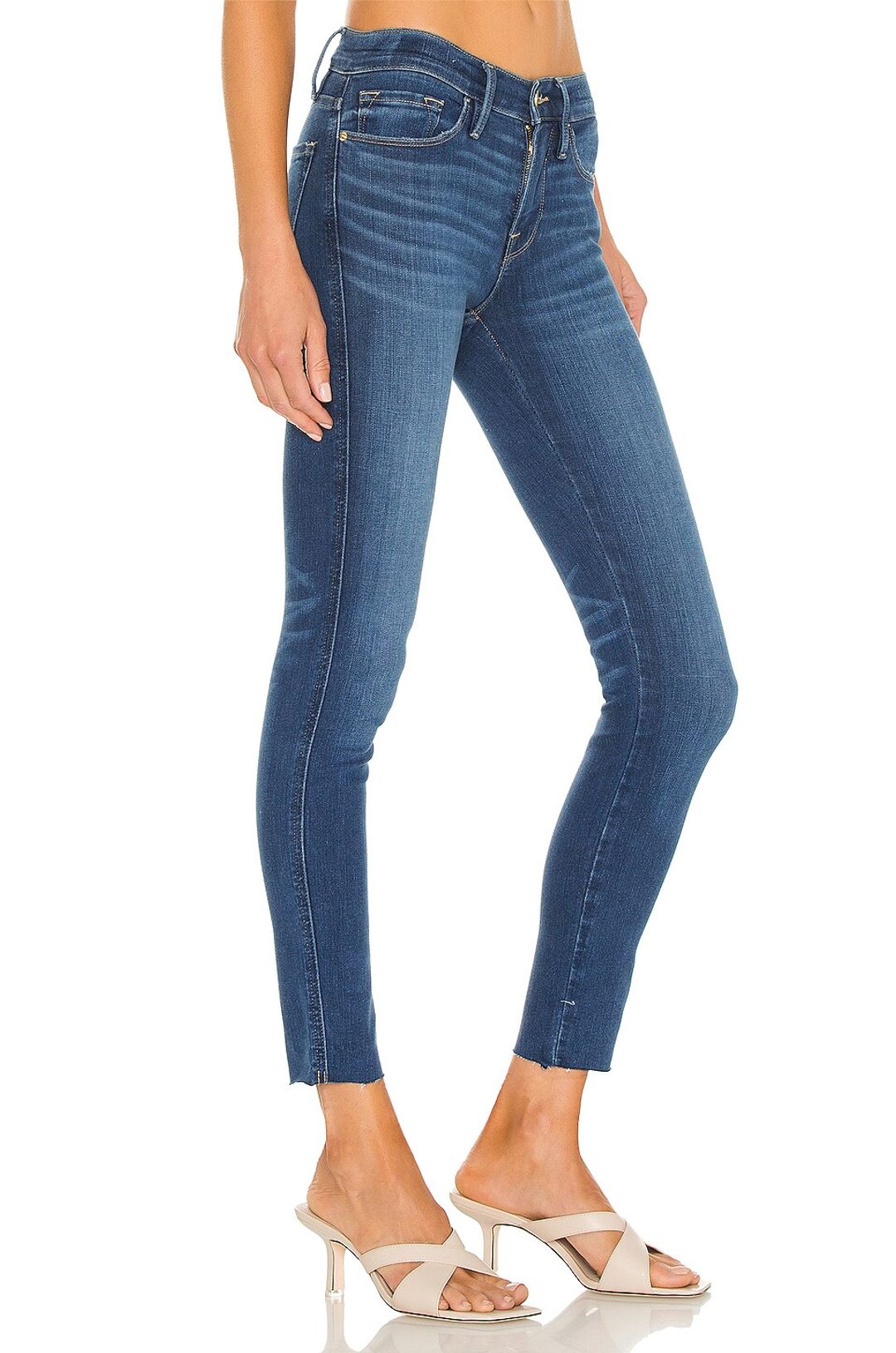Le Skinny De Jeanne Crop in Decades Blue #4