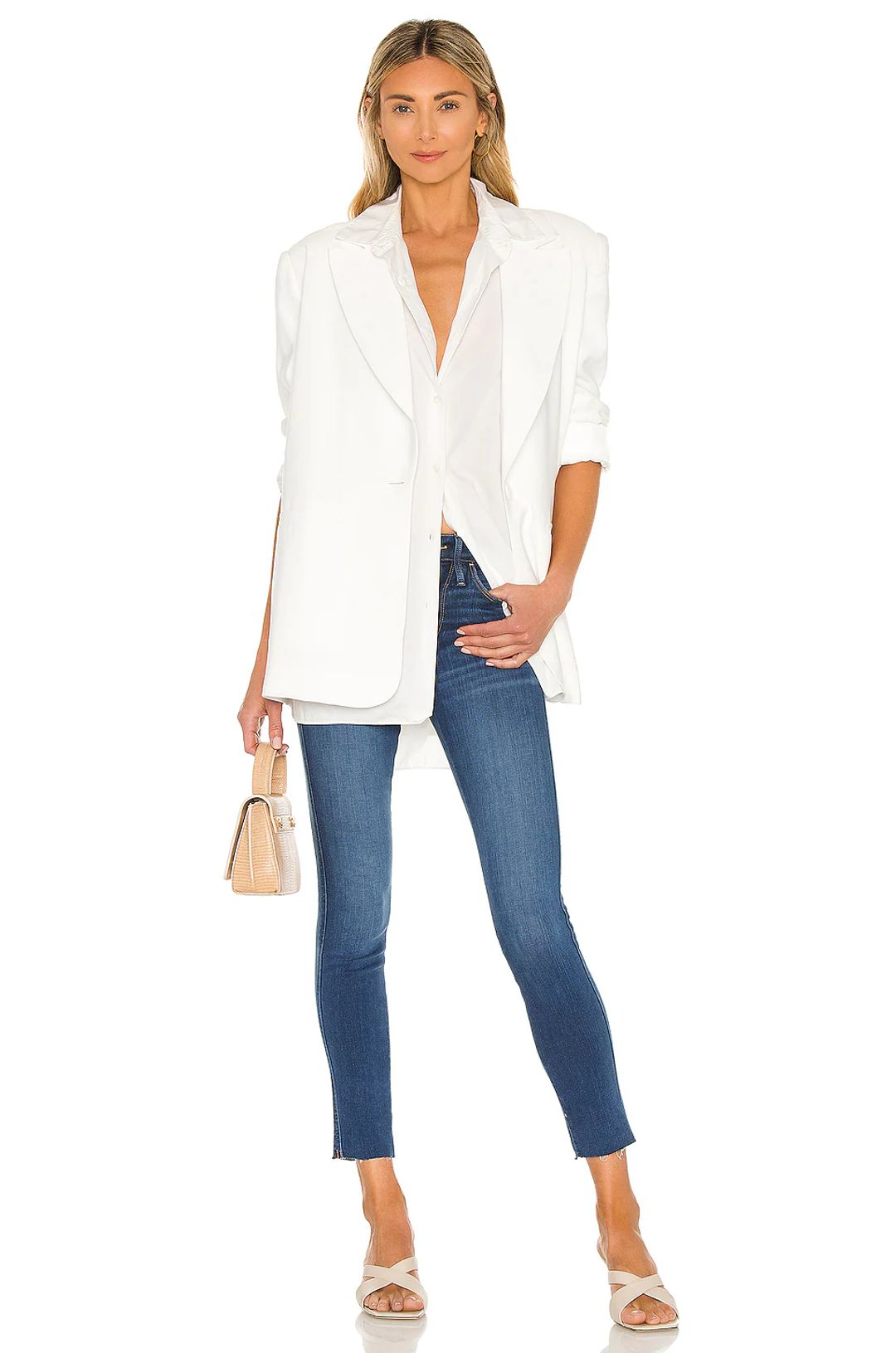 Le Skinny De Jeanne Crop in Decades Blue #2