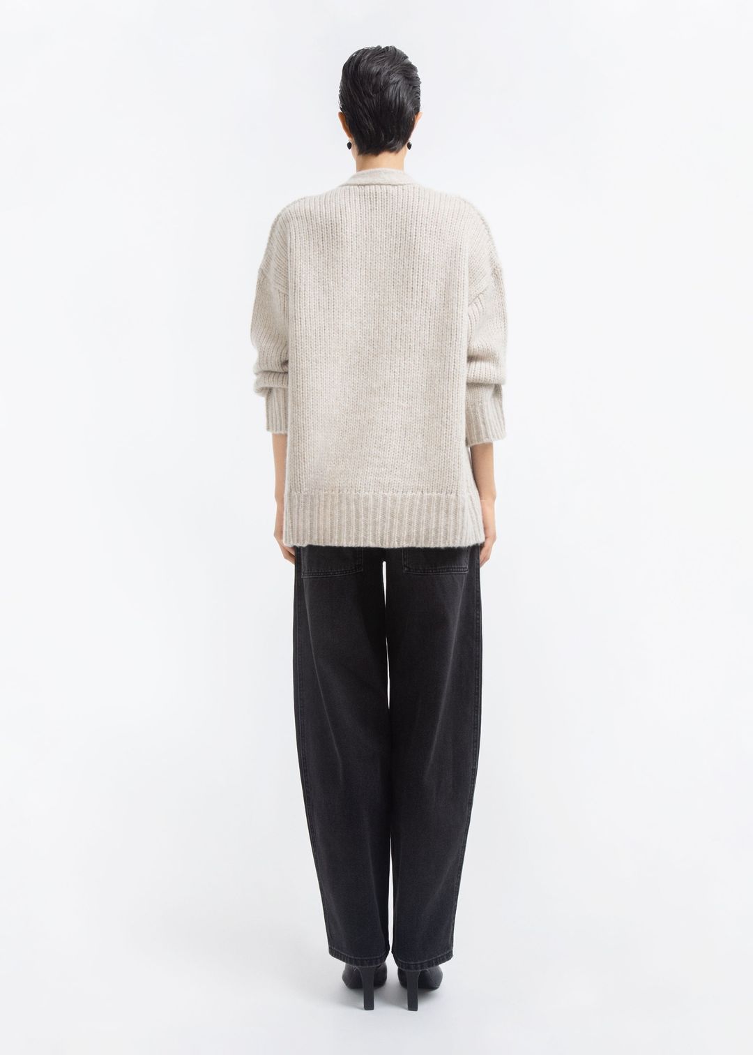 Boyfriend Cardigan in Cashmere - Arctic #4