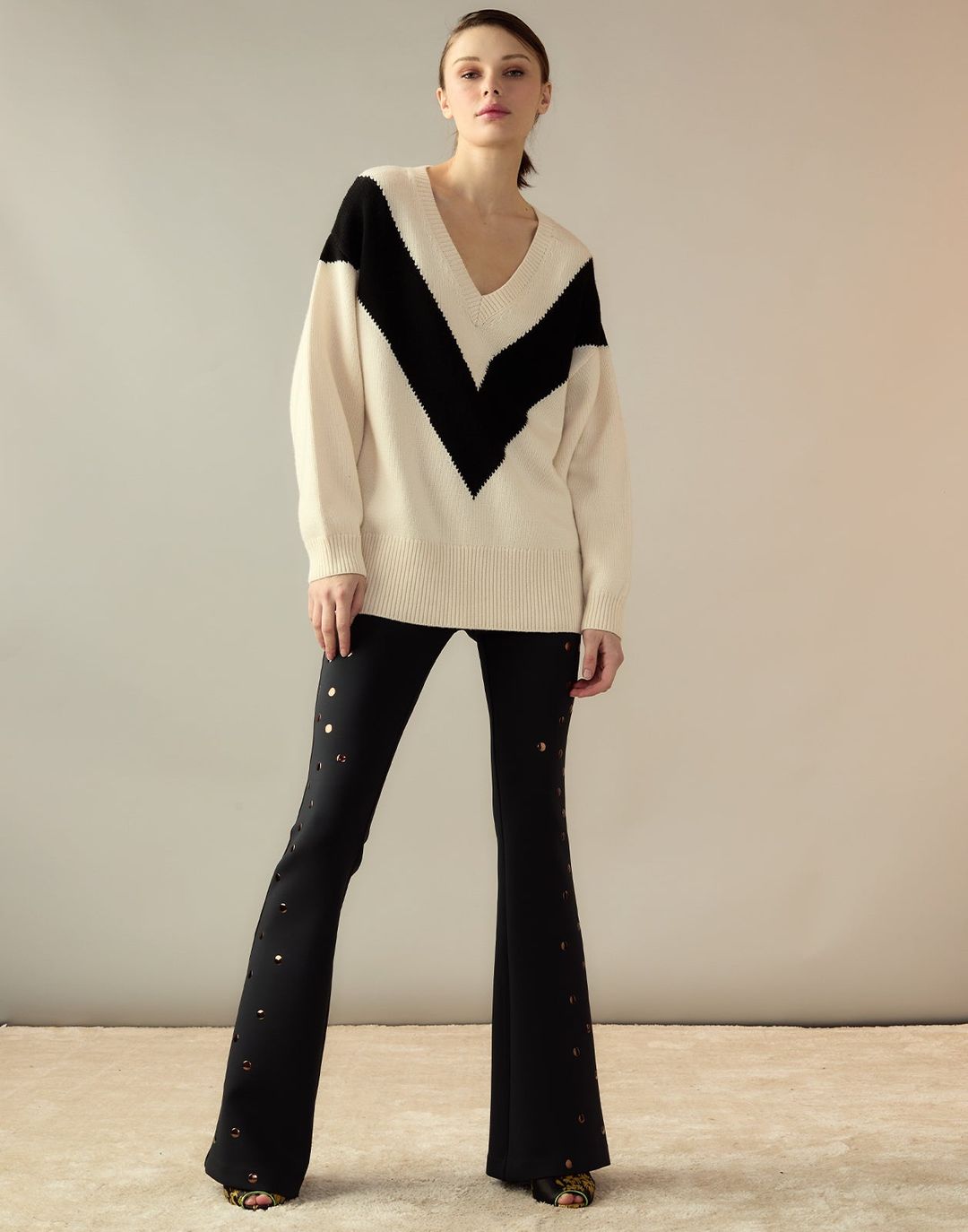 Studded Bonded Pants