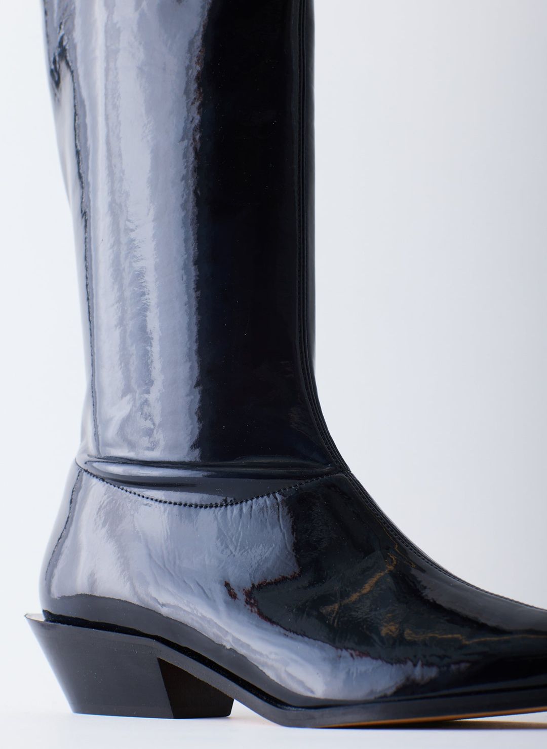 Bronson Faux Patent Leather Boot - Narrow Calf #7