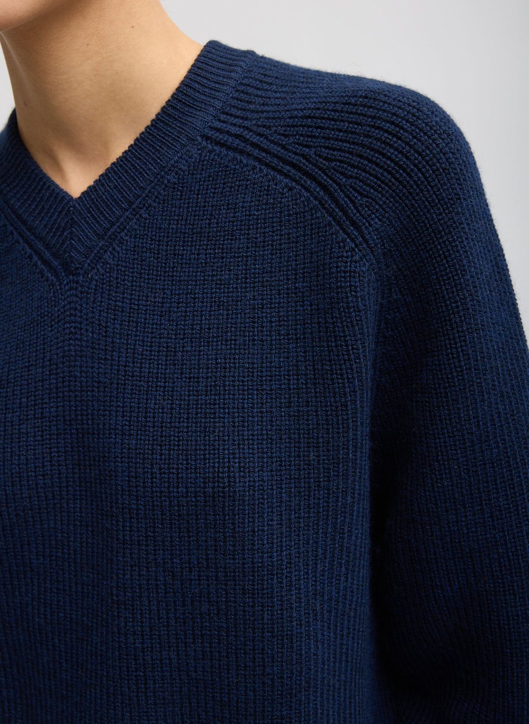 Cardigan Stitch V-Neck Easy Pullover #5