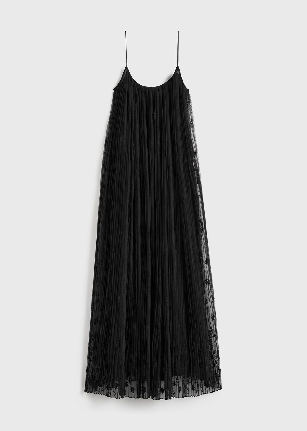 Floral tulle dress black #6