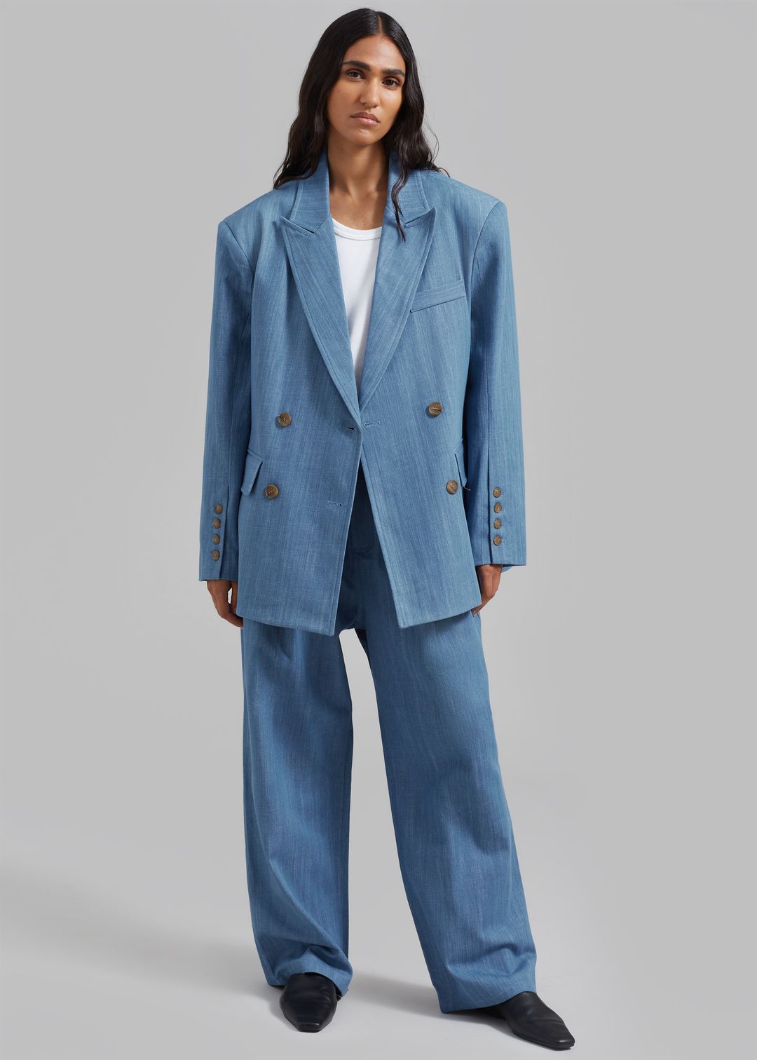 Jan Denim Blazer - Blue