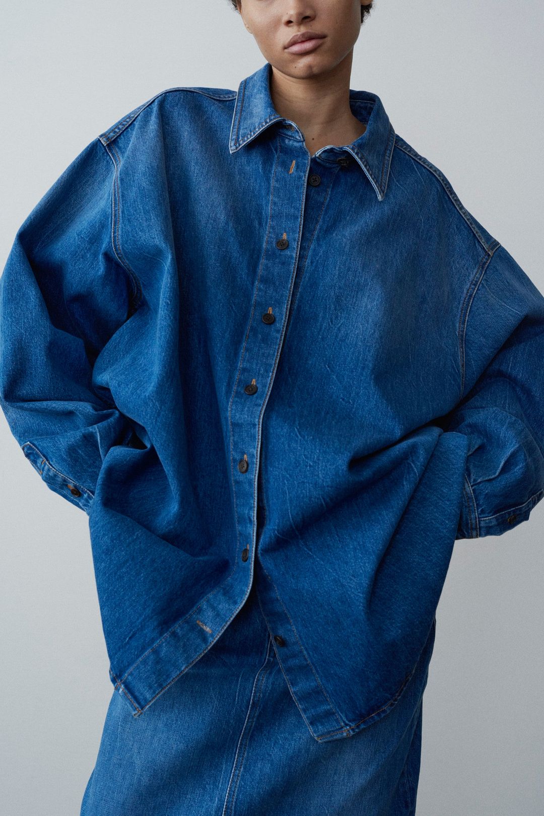 Frannie Shirt in Denim #3