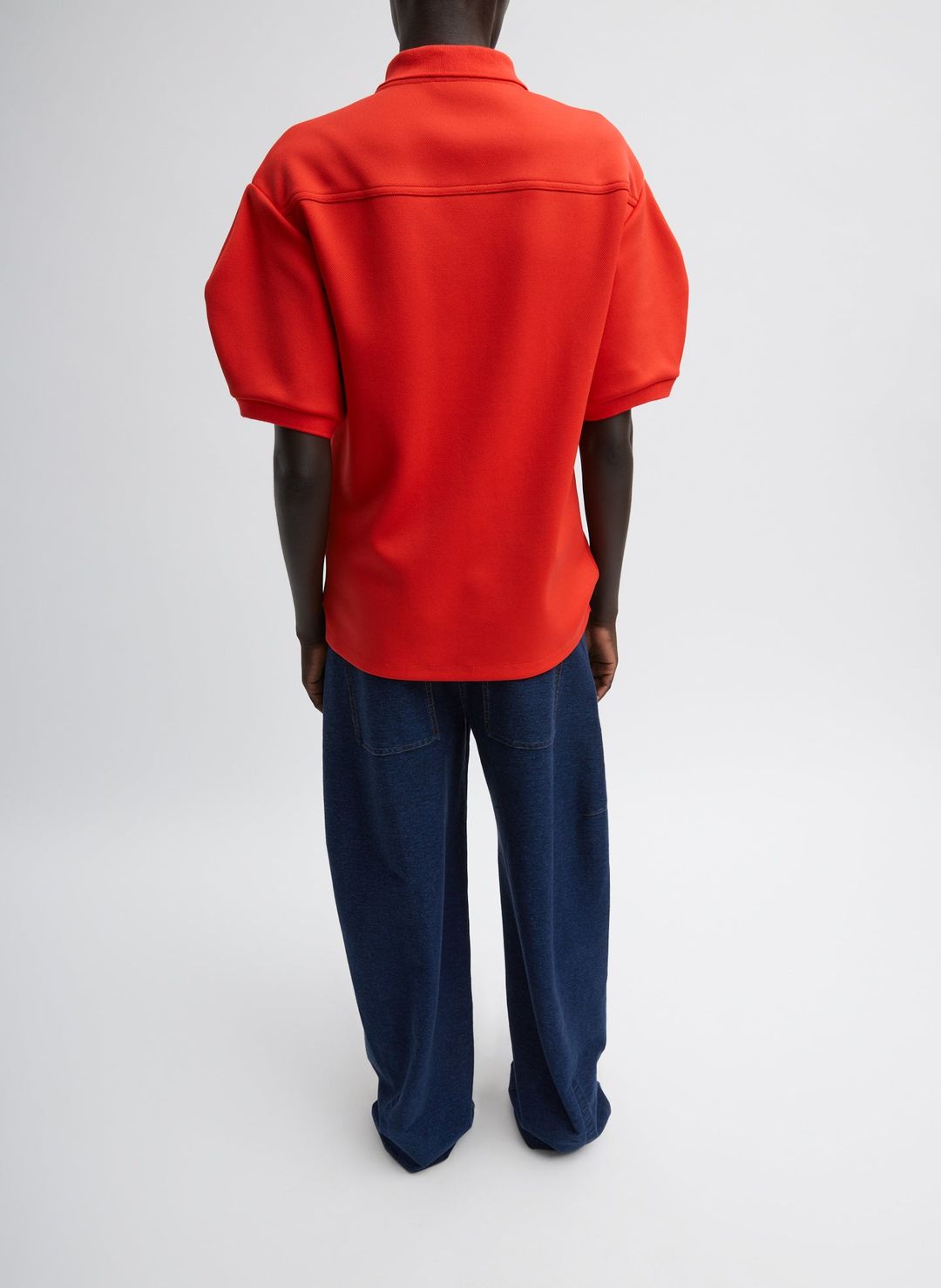 Indigo Barre Denim Knit Sid Jean #3