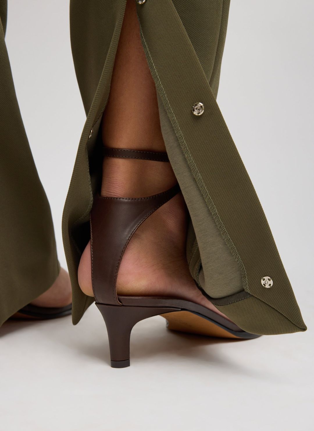 Spring Bonded Twill Elfie Trousers With Slits #7