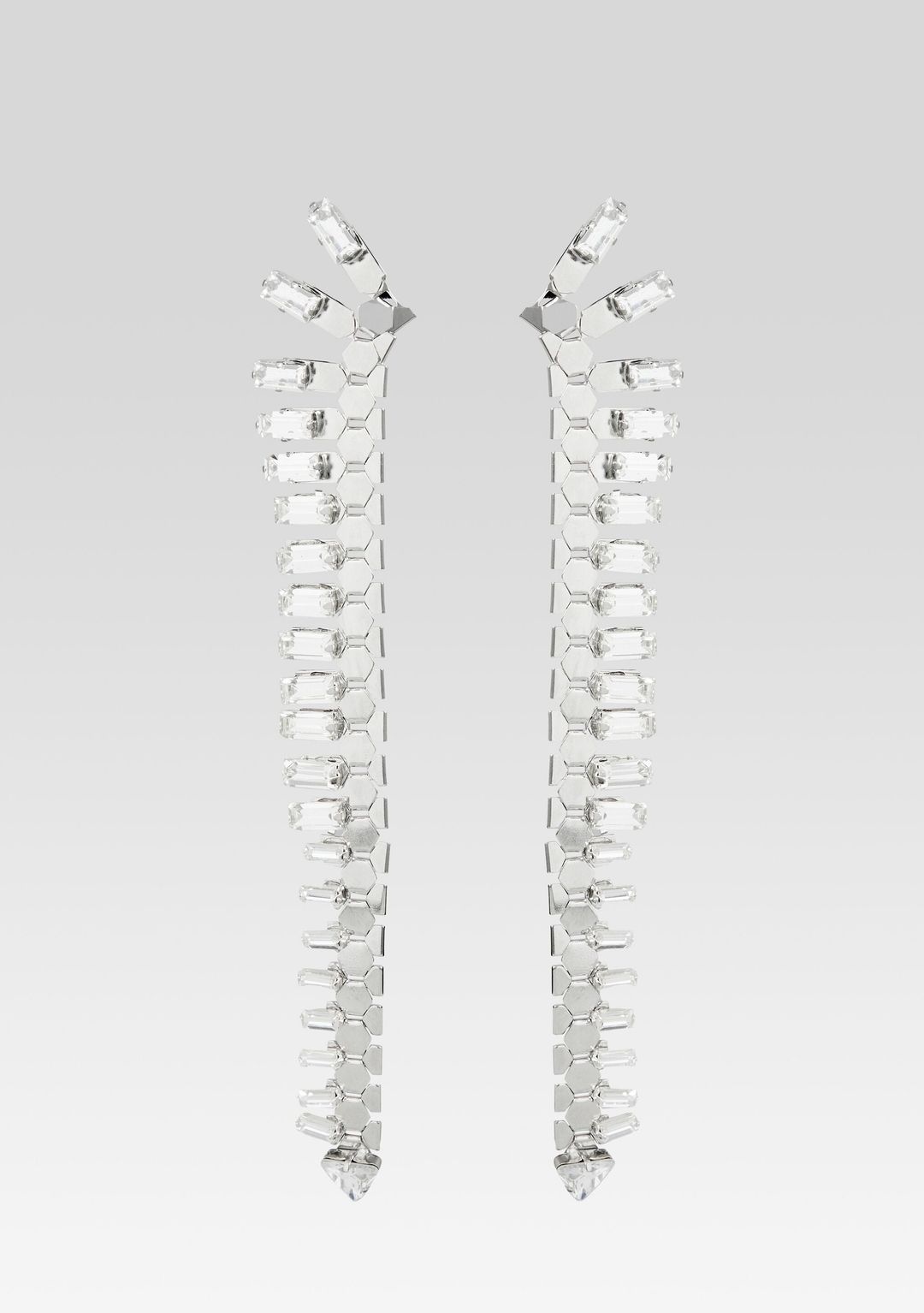 Snake Skin Crystal Earrings