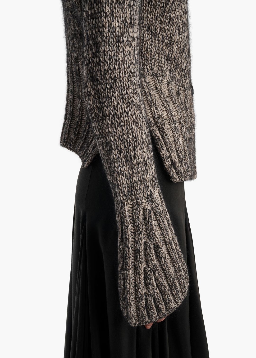 Takeo Cardigan in Sepia and Black Multi #6