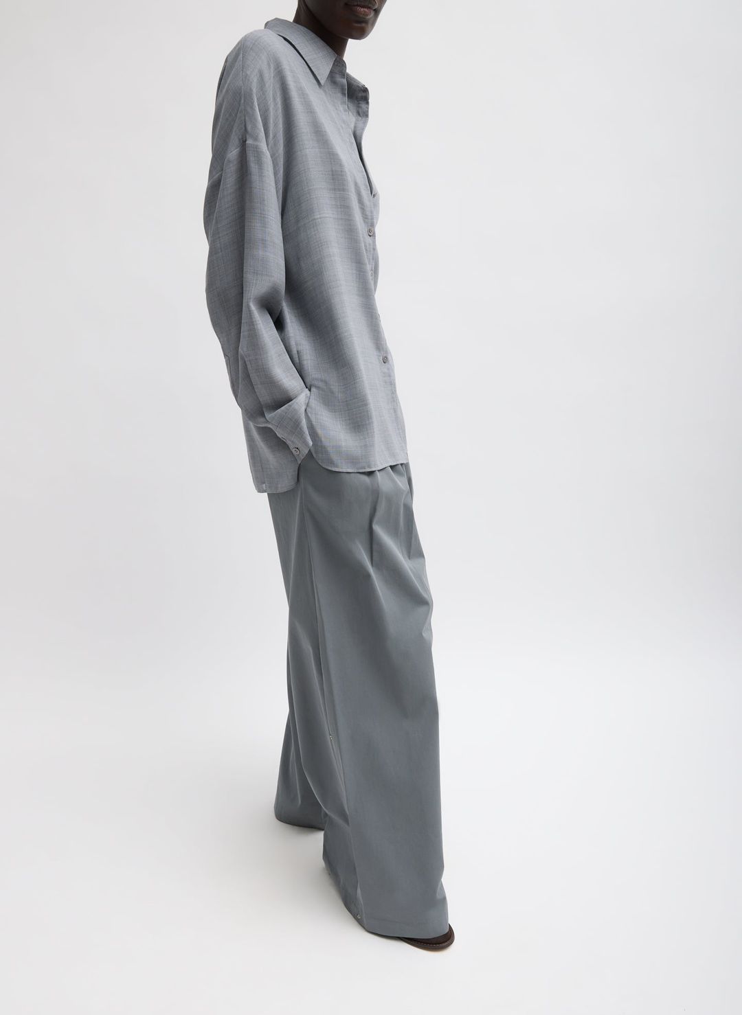 Sheer Wool Gauze Oversized Shirt #3