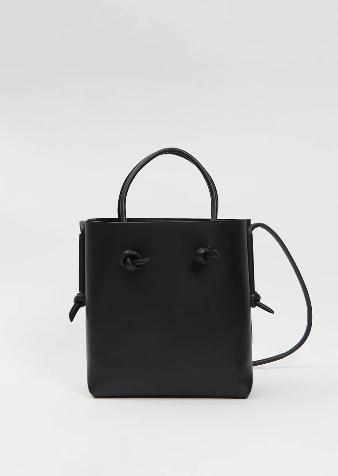 Noda Knotted Tote Bag in Black