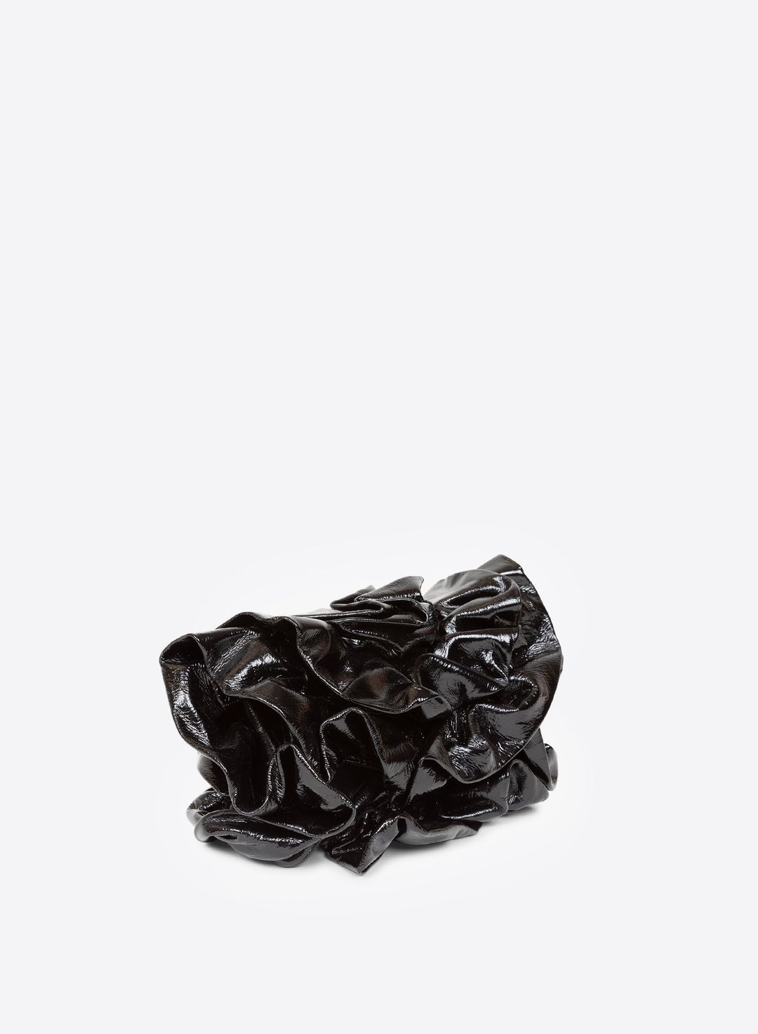 Leather ruffle bag #3