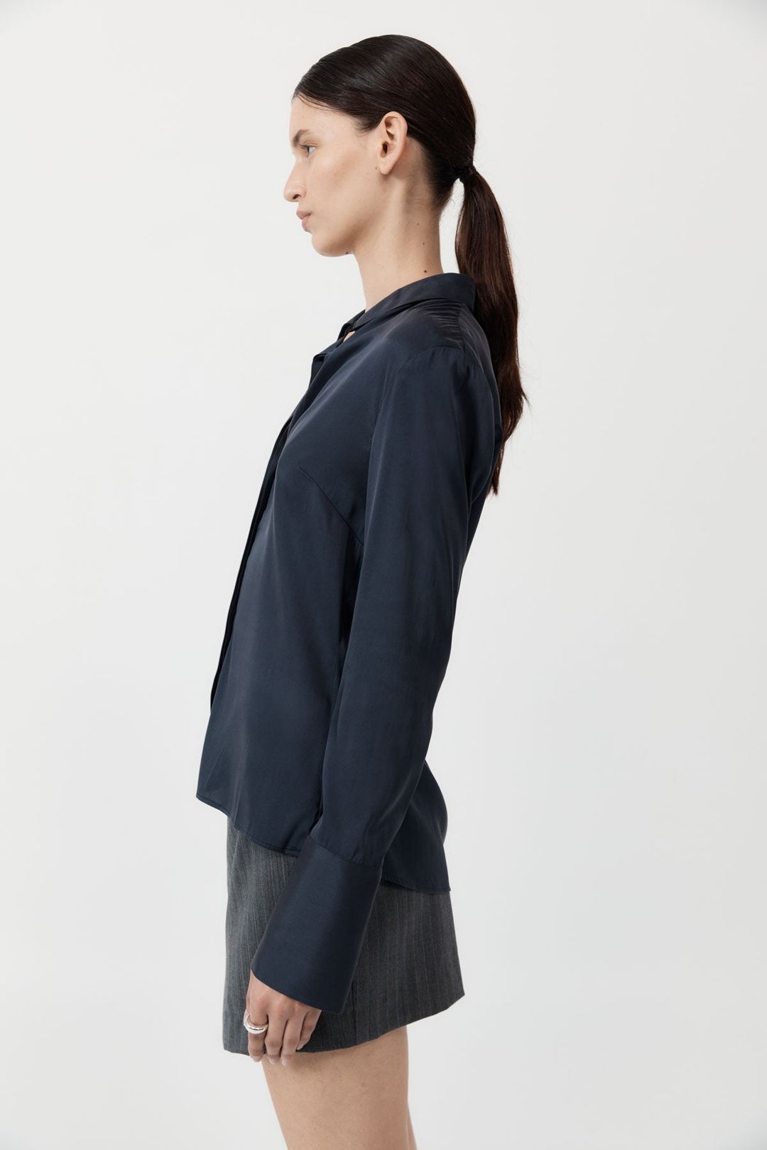 Soft Silk Shirt - Inkwell #3