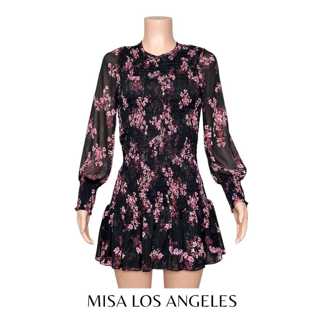 Roisin Dress, Berry Floral Met