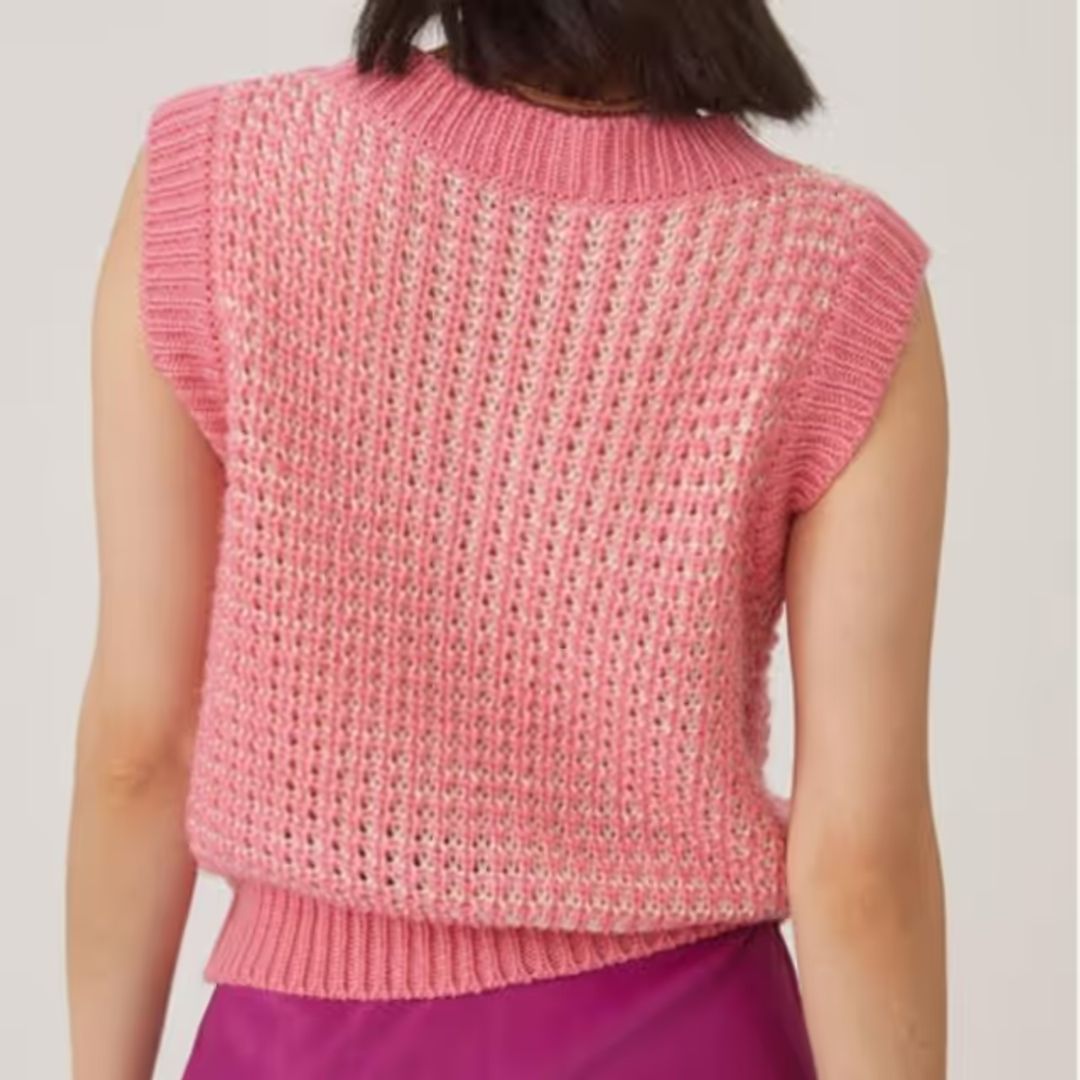 Pink/Rose Damien Sweater Vest #2