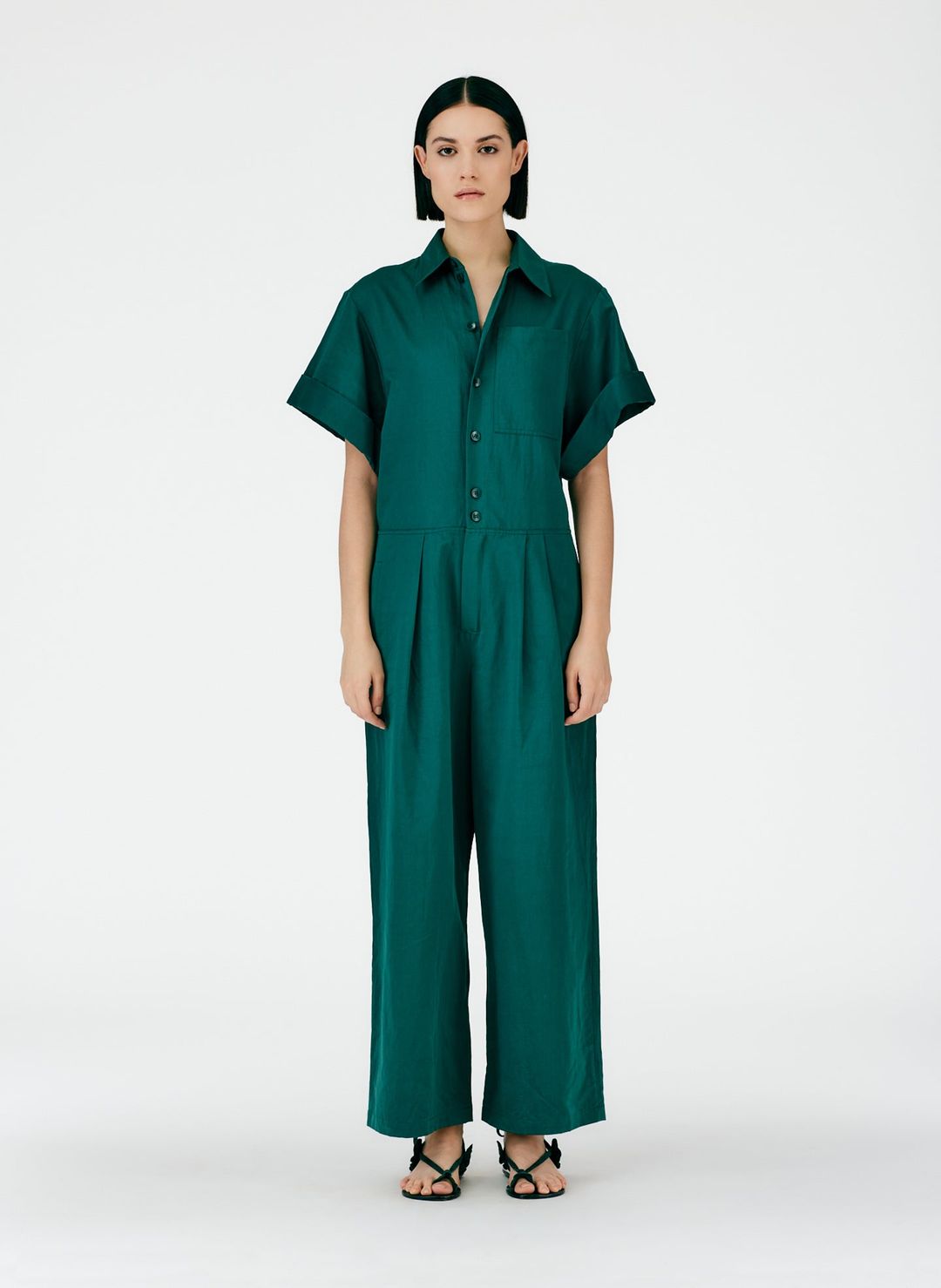 Cotton Linen Sateen Jumpsuit #5