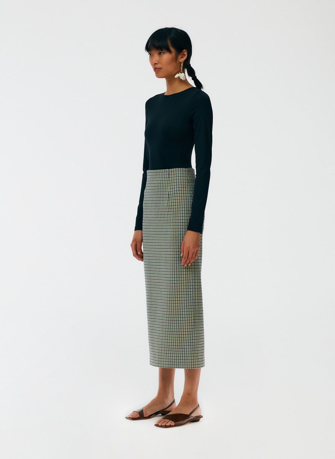 Menswear Tailored Pencil Skirt - Regular
