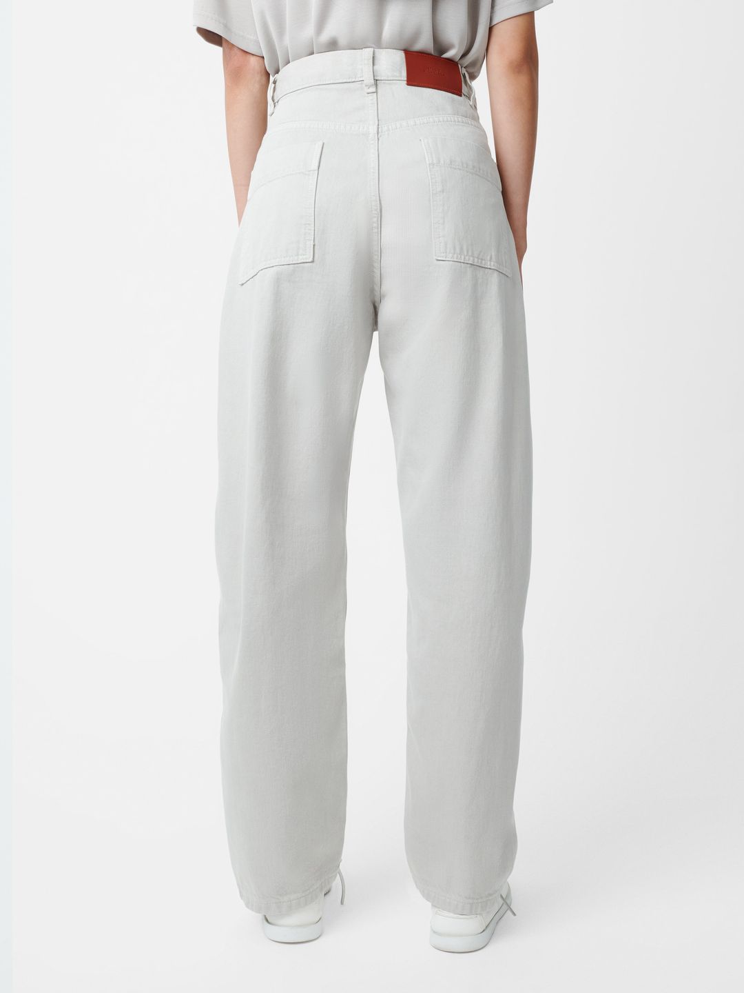 Ruthe Denim Pant in Bone Grey #5