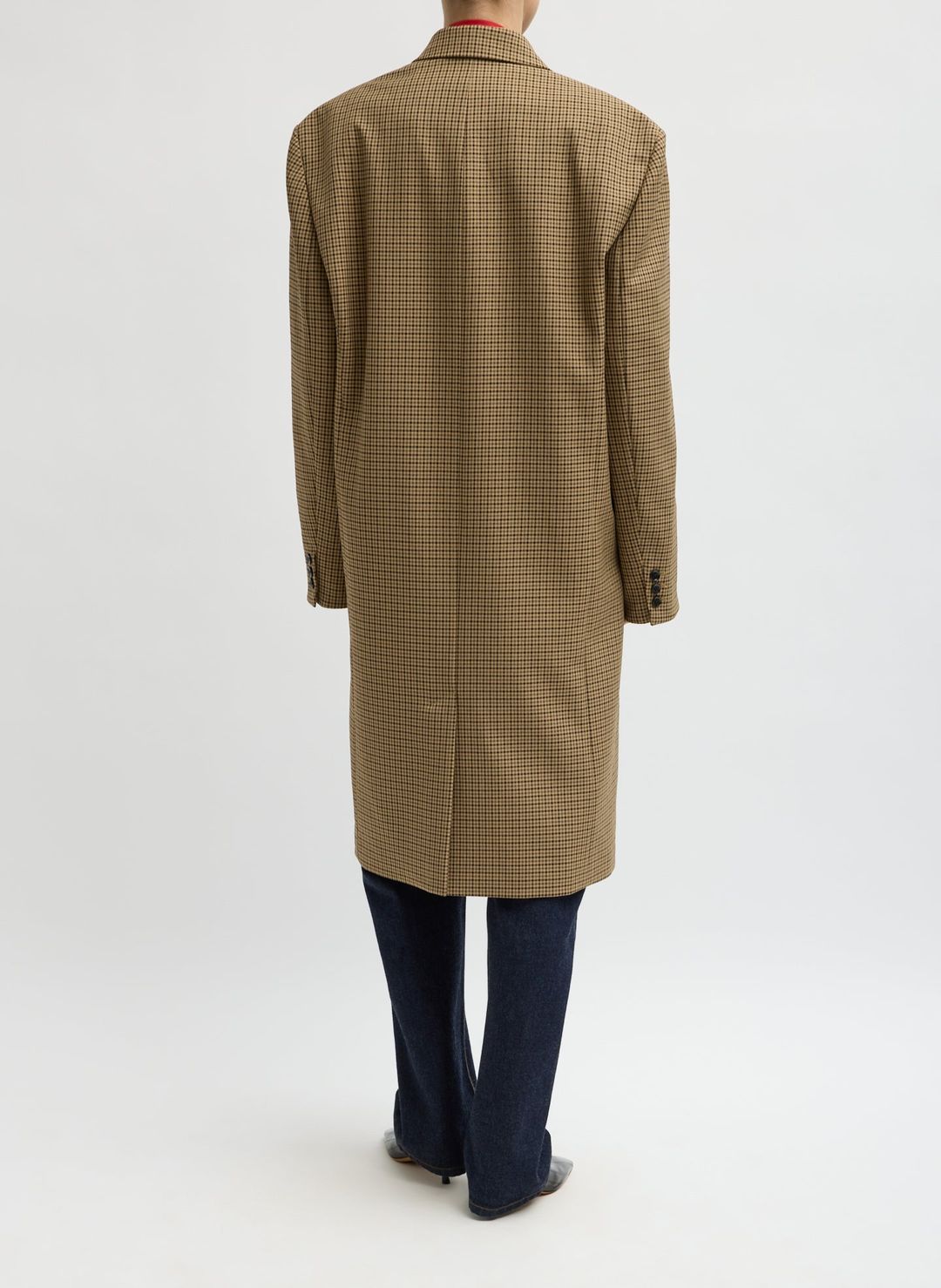 Menswear Tech Twill Tailored Men's Midi Coat #3