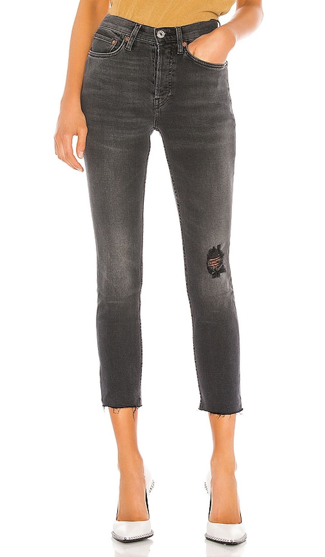 High Rise Ankle Crop