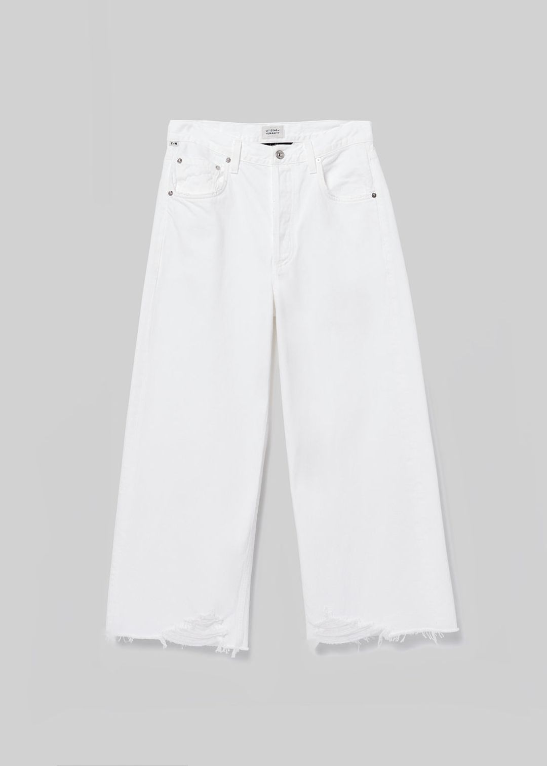 Ayla Raw Hem Crop in Harlow #6