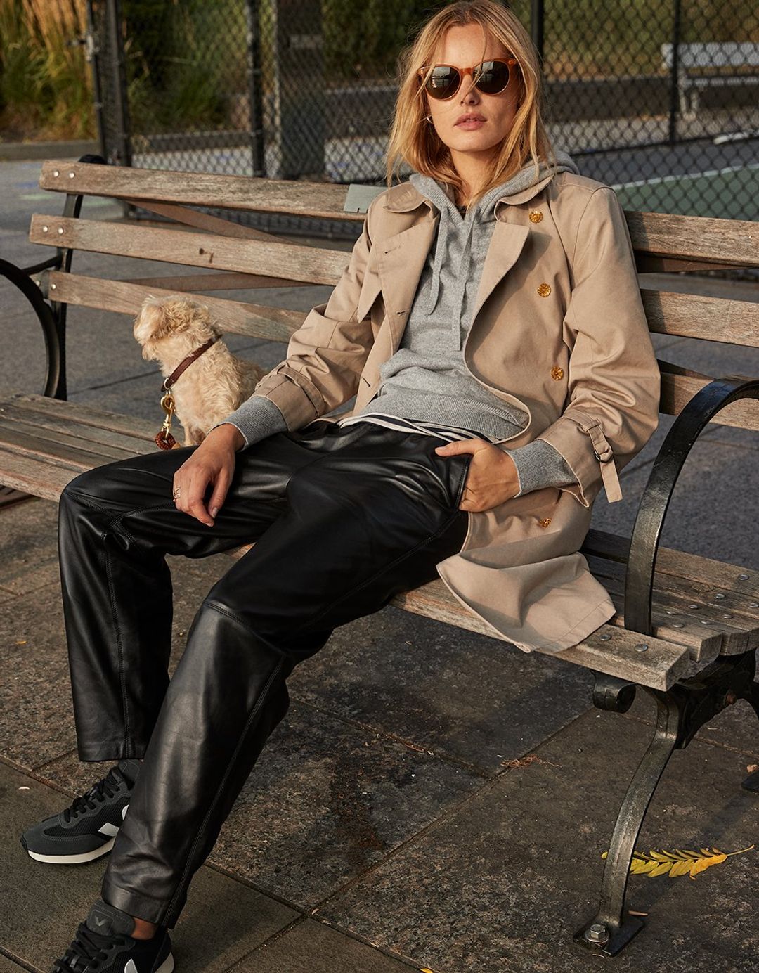 unsubscribed leather tapered pant