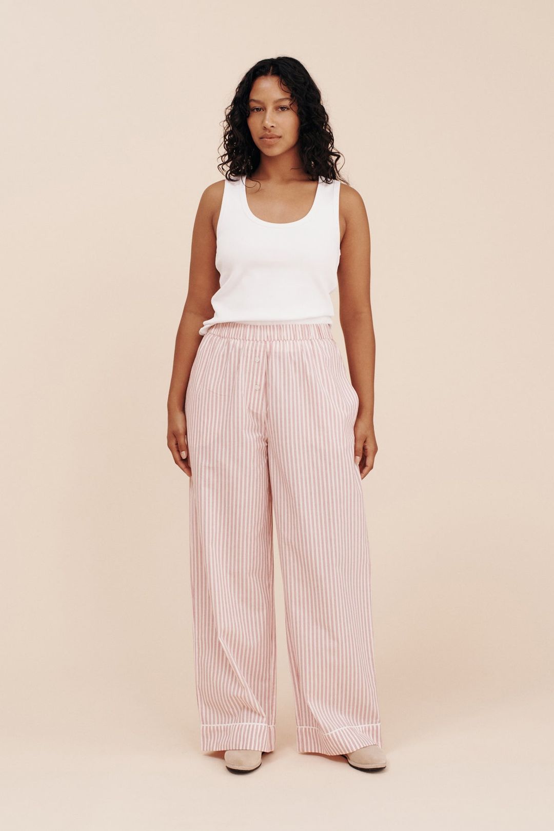 EDIE PANT - STRAWBERRY STRIPE #6