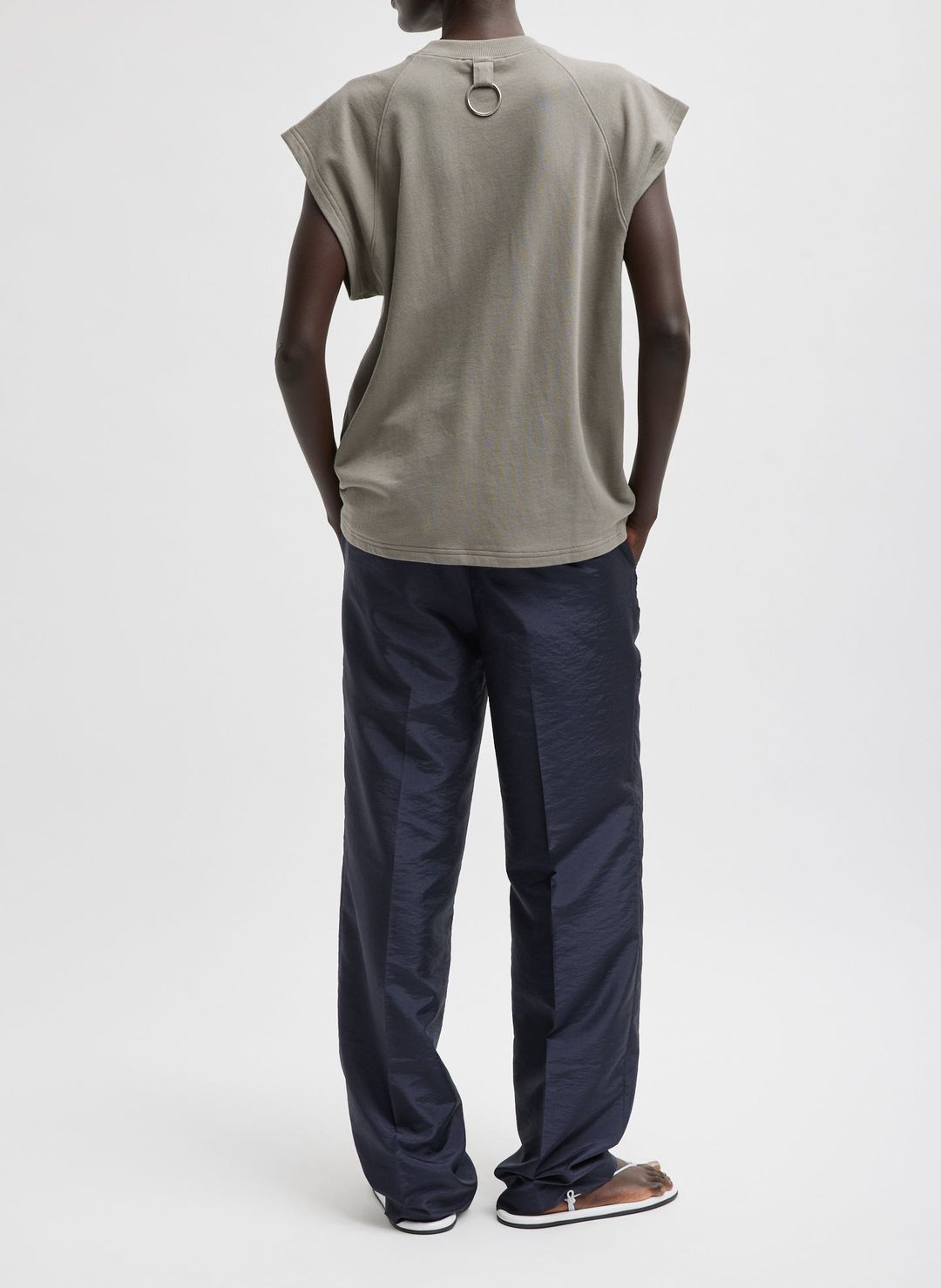 Light Weight Sweatshirting Sleeveless Easy Top #5