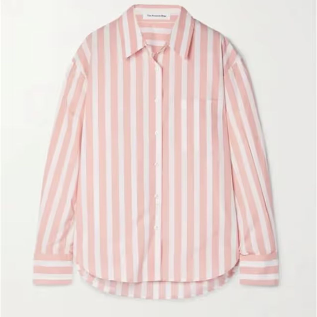 LUI WIDE STRIPE Poplin SHIRT - Pink Small