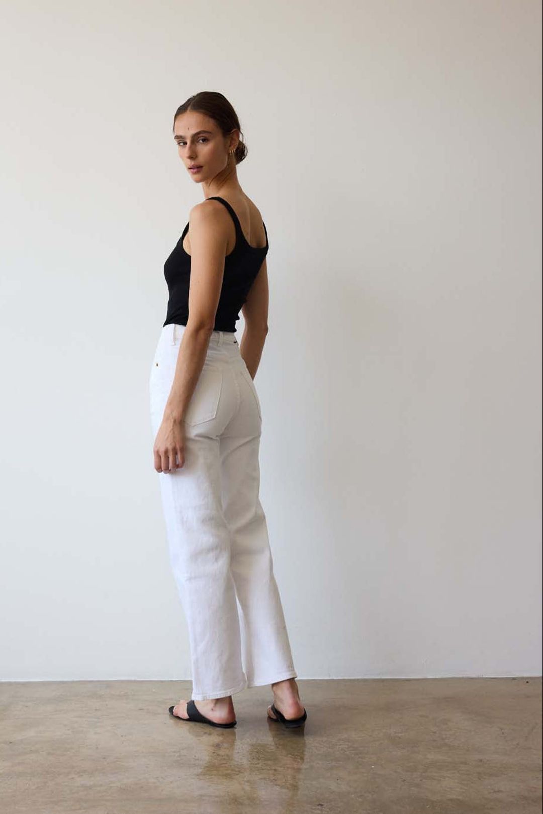 The Wide A Leg in Soft White #3