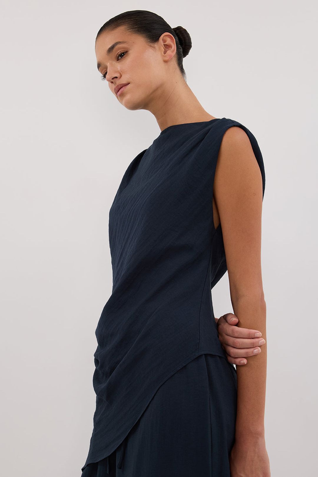 SHYLA SLATE ASYM TOP #5