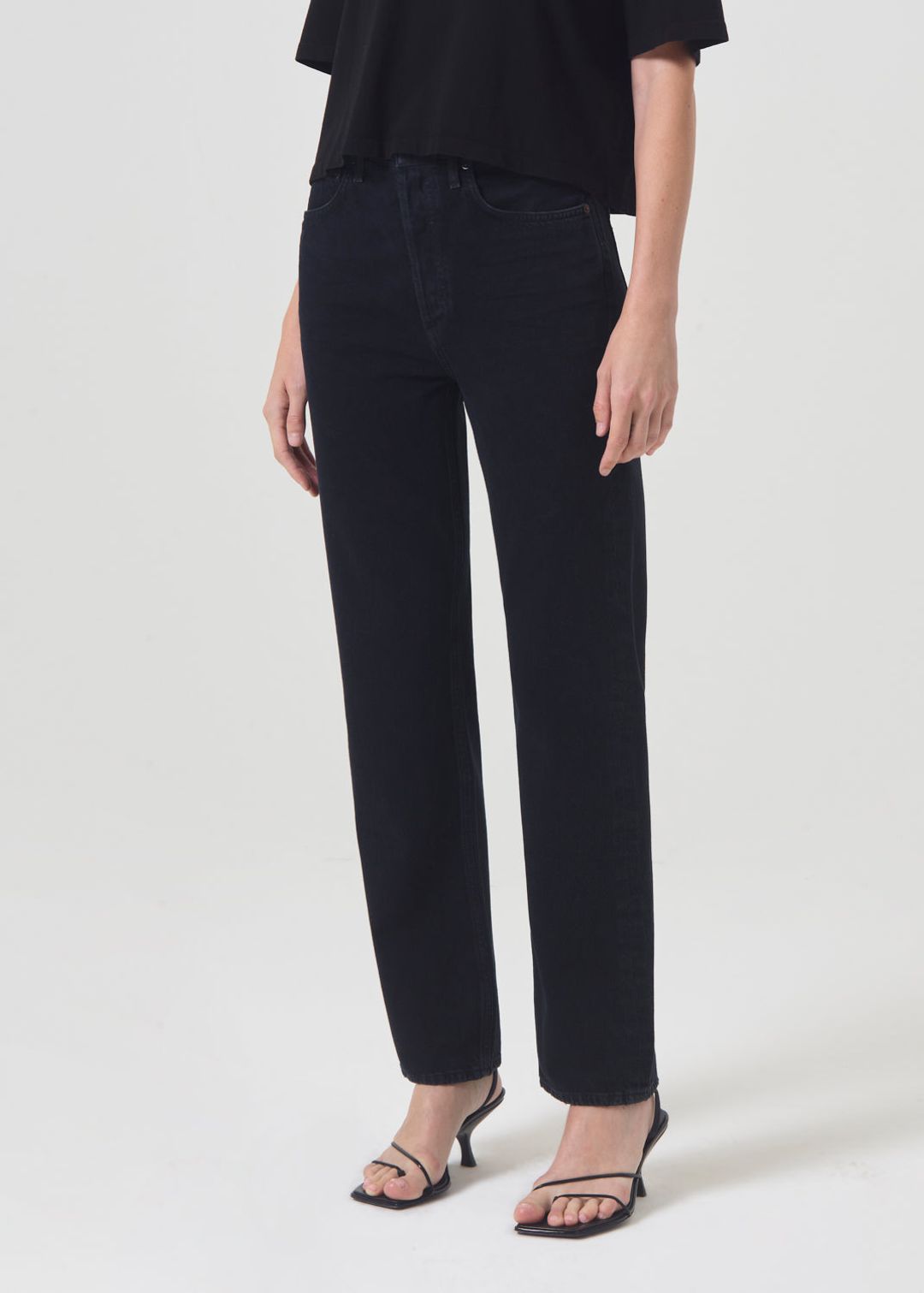 90's Pinch Waist High Rise Straight in Crushed #5