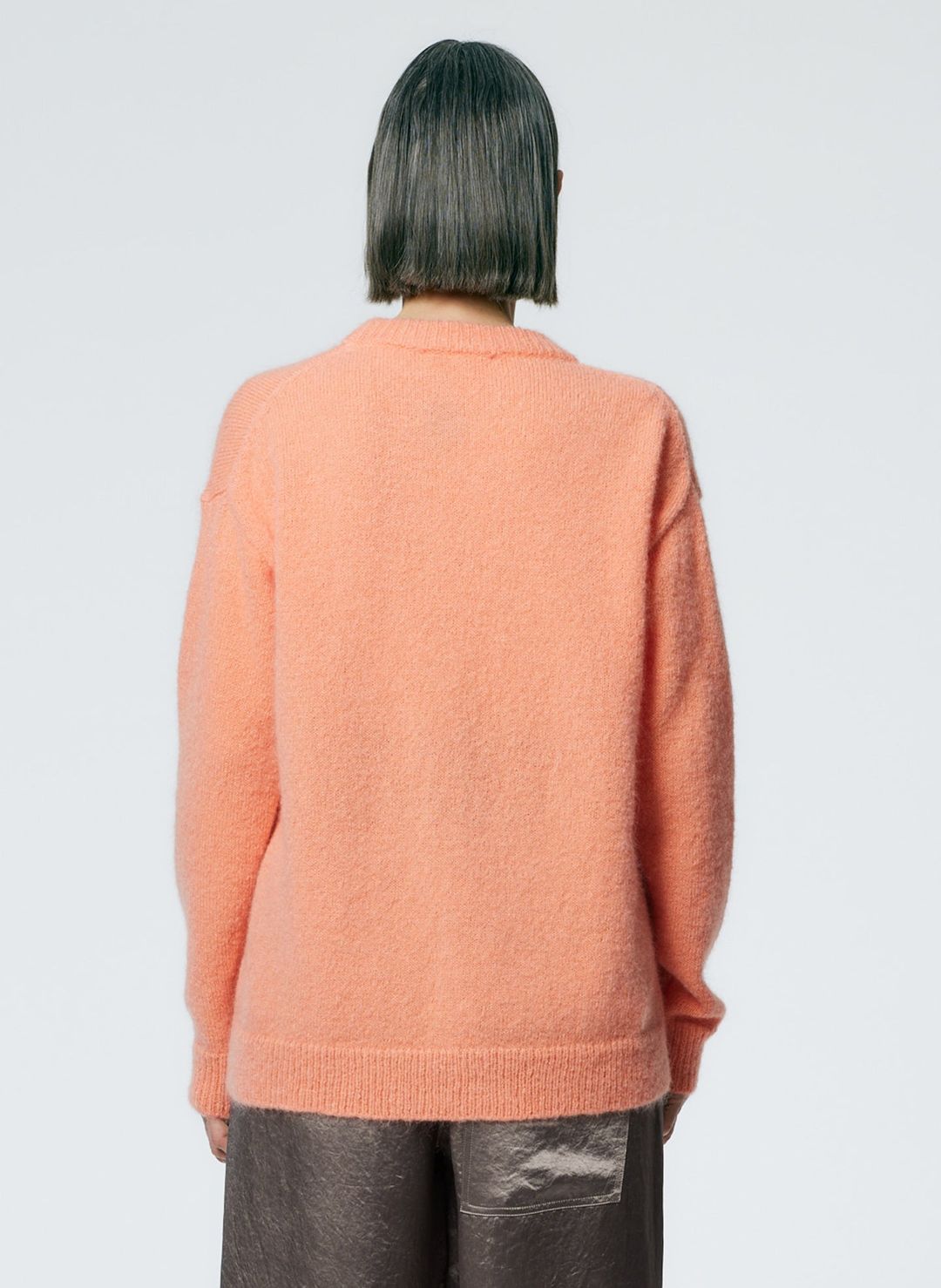 Soft Mohair Crewneck Easy Pullover #4
