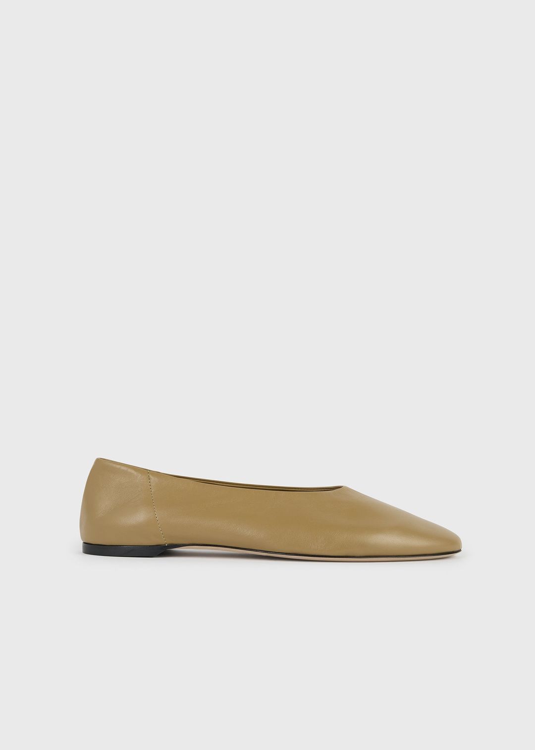 Slip nappa ballerinas desert #8