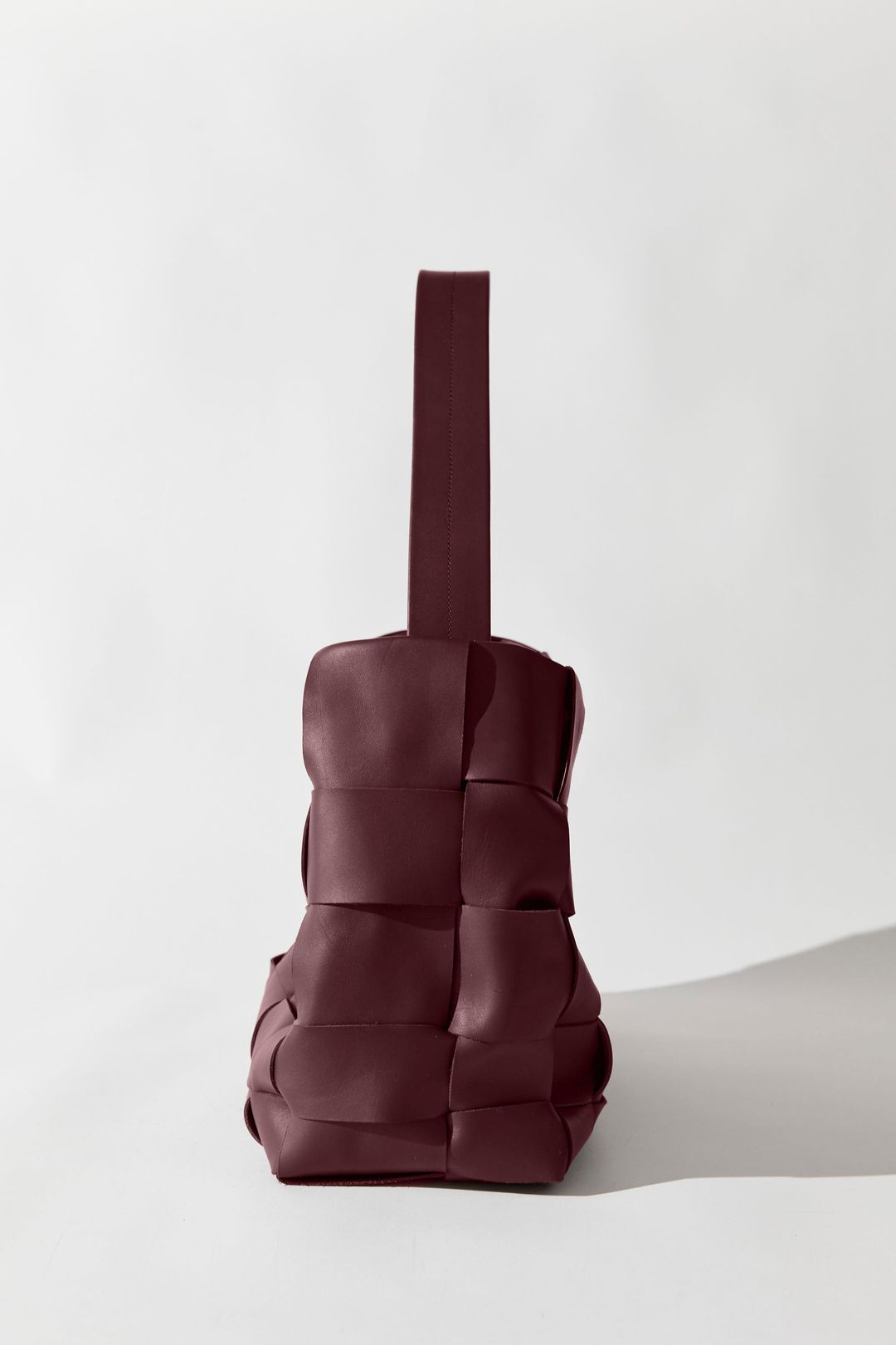 PRE-ORDER: Woven Large Tote - Plum #4