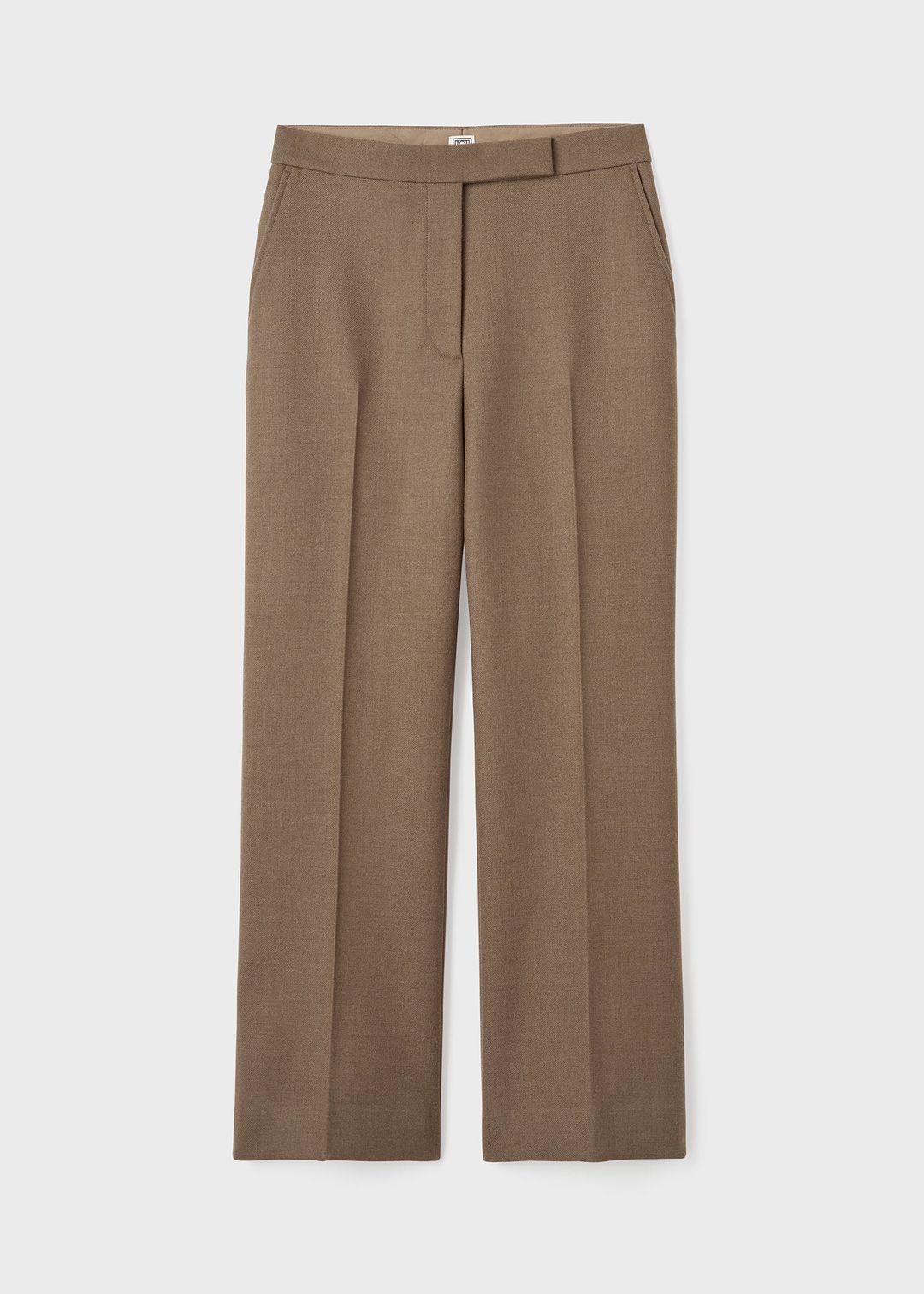 Cropped kick wool trousers hazel #6