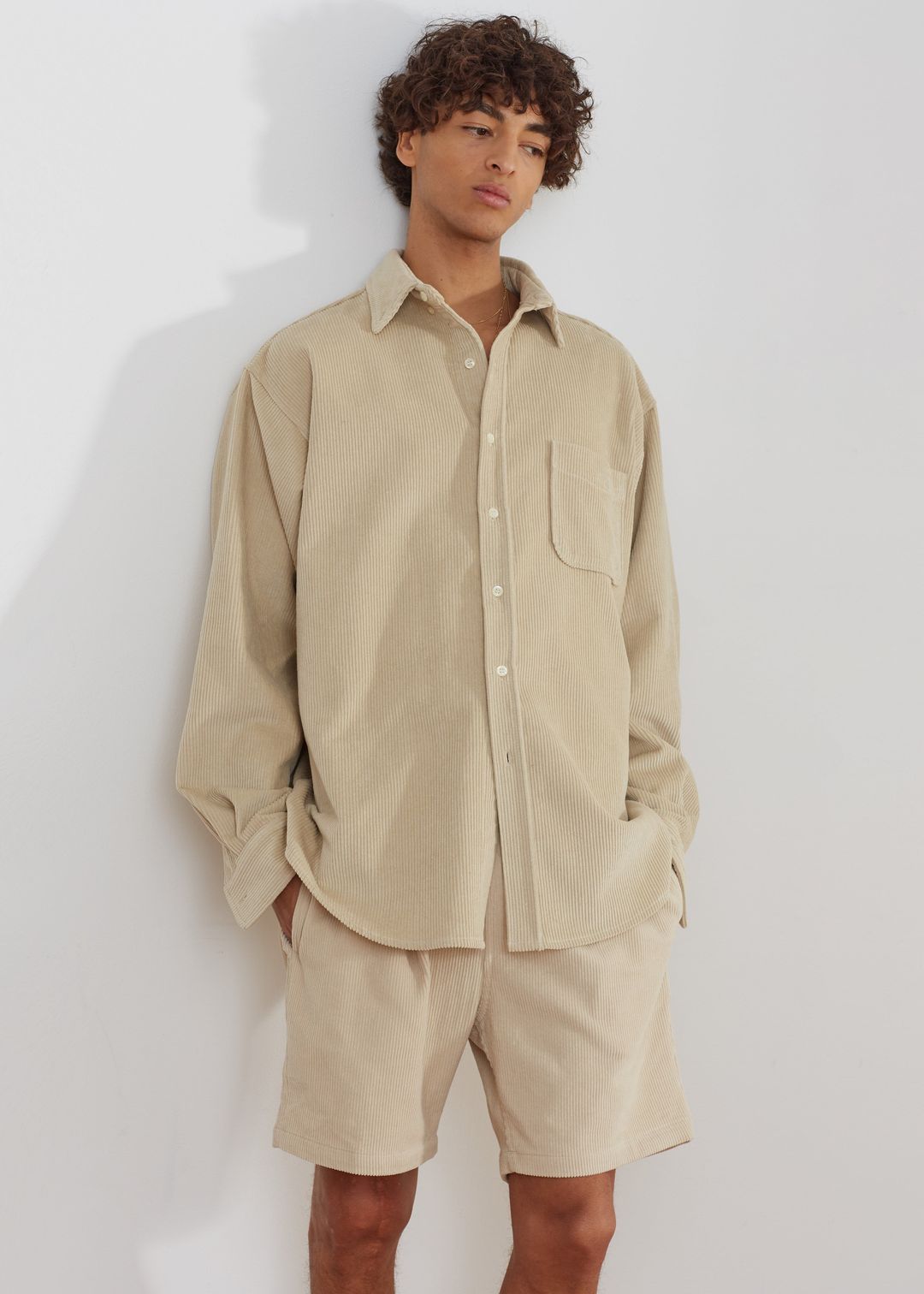 Camden Corduroy Shirt - Cream #3