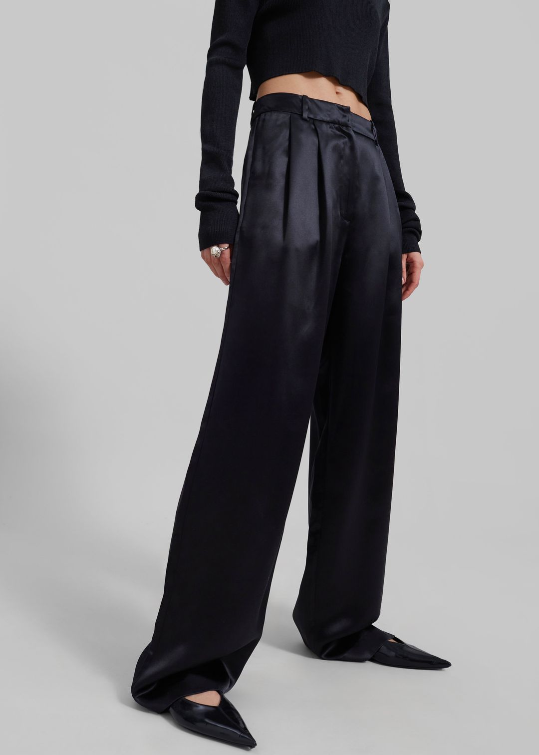 Loulou Studio Vione Pants - Black #4