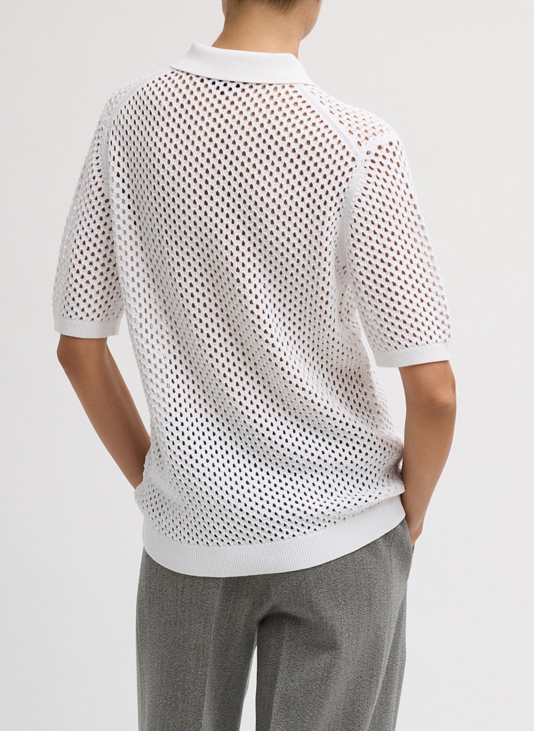 Crochet Netting Slim Polo #2